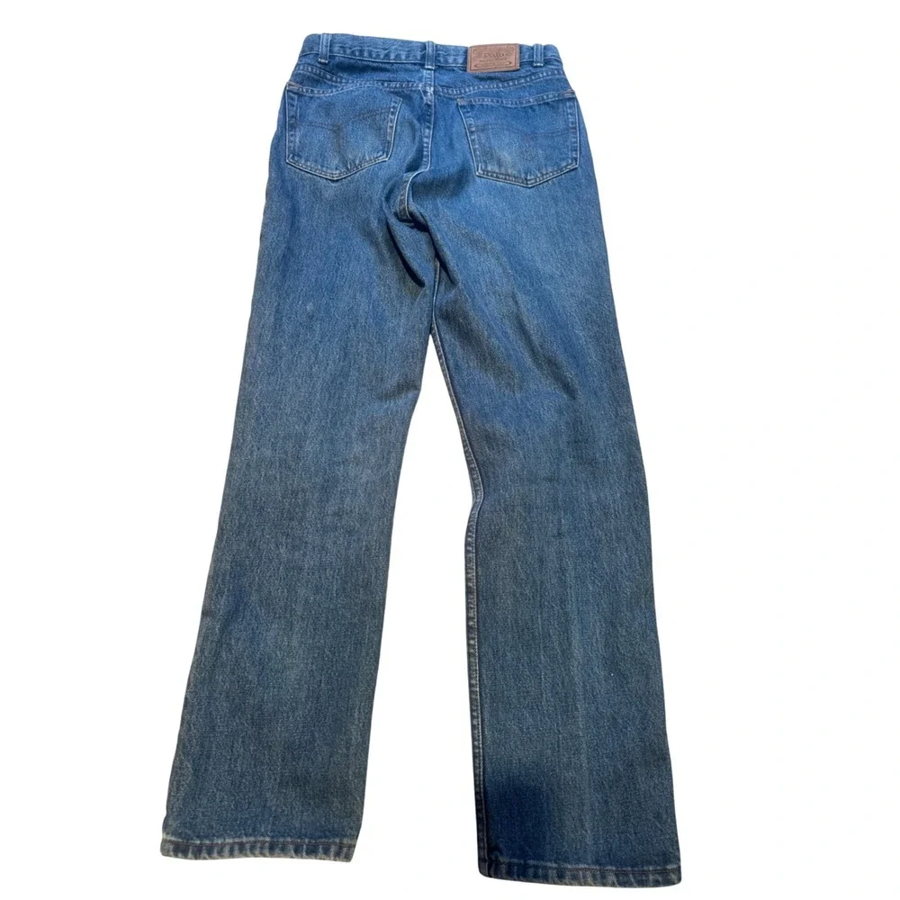 Vintage Polo Ralph‎ Lauren Dungarees Mens 31x30 Blue Denim Jeans Made in USA